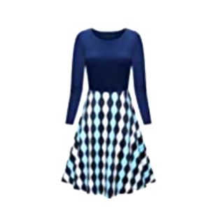 A-Line Vintage Dress-Pinup-Retro-50's-FREE SHIPPING